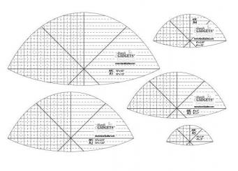 HQ Arc A 12'', 10'', 8'', 6'',4'' Ruler 