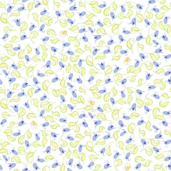 Bird's Buddies Mini Tulips & Bees Lilac Meterware