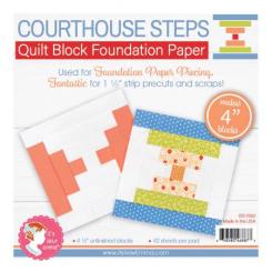 Courthouse Steps 4'' Quilt Block Foundation Paper 