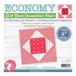 Economy Quilt Block 4" Foundation Paper Pad 