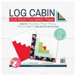 Log Cabin 12" Block Foundation Paper Pad 