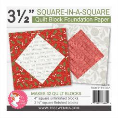 3.5" Square in a Square Quilt Block Foundation Paper undation Paper Pad 