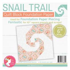 Snail Trail 6" Block Foundation Paper Pad 