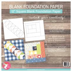 12" Blank Foundation Paper Pad 