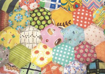 Postcard Project No. 6 - 1 Inch Hex 