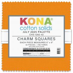 Kona® Cotton - July 2025 Palette Charm Square 