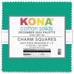 Kona® Cotton - December 2025 Palette Charm Square 