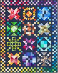 Kona® Cotton Color Patchwork Party BoM + Background/Binding/Backing Navy
