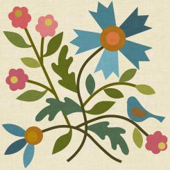 Spring Bouquet LT Silhouettes - Block 1 