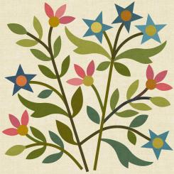 Spring Bouquet LT Silhouettes - Block 3 