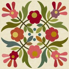 Spring Bouquet LT Silhouettes - Block 6 