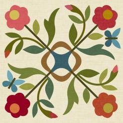 Spring Bouquet LT Silhouettes - Block 8 