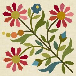 Spring Bouquet LT Silhouettes - Block 9 