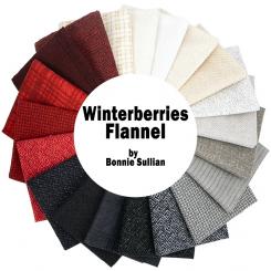 2-1/2'' Strips Woolies Flannel Winterberries 