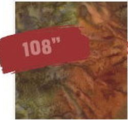 108" Paint Box Quilt Back Green Batik Meterware 