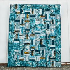 Brush Strokes Quilt Pattern - Tim Holtz Blue Palette Download 