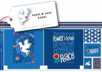 Das PEACE & LOVE - Canvas Panel 