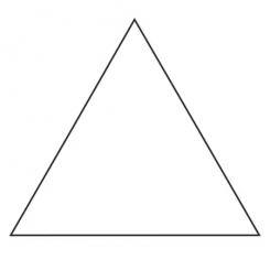 Equilateral Triangle 1-1/4'' | 100 Papers