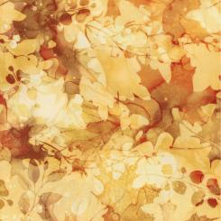 Autumn Breeze Ochre Leaf Texture Meterware