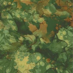 Autumn Breeze Green Leaf Texture Meterware