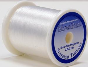 MonoPoly Reduced-Sheen Polyester Thread Clear 