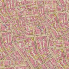 Pink - Map || Tim Holtz Palette Pink Meterware