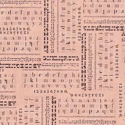 Pink - Typography || Tim Holtz Palette Pink Meterware