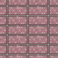 Pink - Numbers || Tim Holtz Palette Pink Meterware