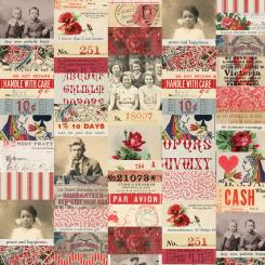 Red - Collage || Tim Holtz Palette Red Meterware