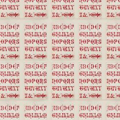 Red - Typography || Tim Holtz Palette Red Meterware