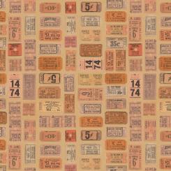 Orange - Tickets || Tim Holtz Palette Orange Meterware