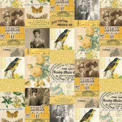 Yellow Collage || Tim Holtz Palette Yellow Meterware