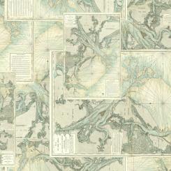 Teal Map || Tim Holtz Palette Teal Meterware
