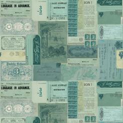 Teal Ephemera || Tim Holtz Palette Teal Meterware