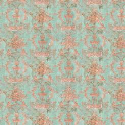 Teal Wallpaper || Tim Holtz Palette Teal Meterware