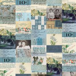 Blue Collage || Tim Holtz Palette Blue Meterware