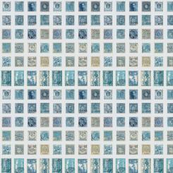 Blue Stamps || Tim Holtz Palette Blue Meterware