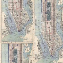 Indigo Map || Tim Holtz Palette Indigo Meterware