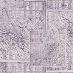 Purple Map || Tim Holtz Palette Purple Meterware