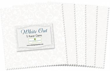 Essentials - White Out 5'' Squares 42 pc 