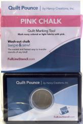 Stencil Chalk Transfer Quilt Pounce Pad Pink 