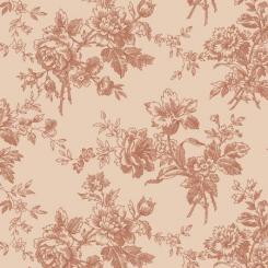 Light Rose Toile Meterware 