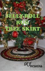 Jelly Roll Rug Tree Skirt 