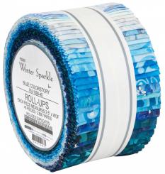 Artisan Batiks Winter Sparkle Blue 2-1/2 Strips 