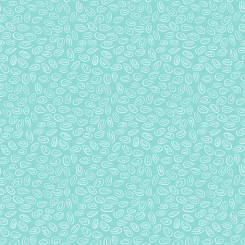 Swirls Turquoise Meterware