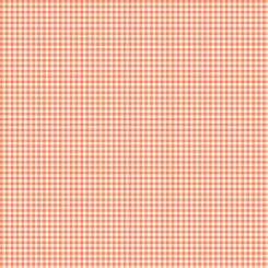Gingham Check Orange Meterware