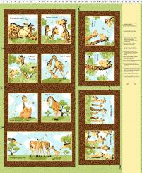 Zoe the Giraffe 36" Storybook Panel Brown 