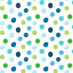 Burr the Polar Bear Flannel Big Dot Green Meterware