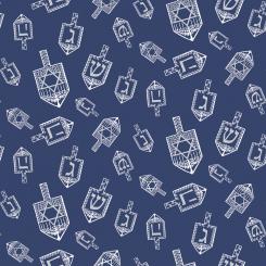 Festival Of Lights Dreidel Toss Silver Metallic Meterware