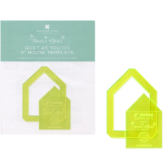 Quilt As You Go House Template  4" 